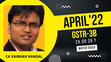 GSTR-2B problem solved for April