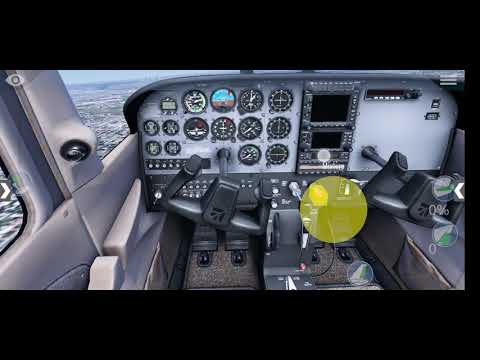 I landed with a Cessna 172SP with the engineer off - YouTube