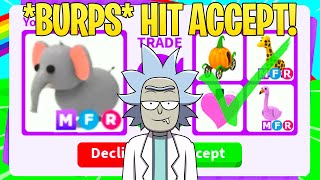 I Traded Mega Neon Elephant Adopt Me Roblox