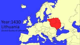 The largest historical size of every European country
