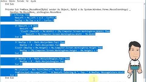 Programación: Mover Formulario VB 2010