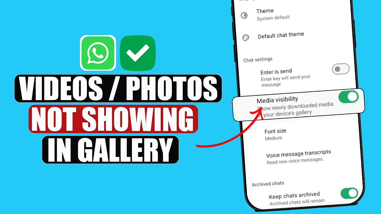 WhatsApp Media Not Showing in Gallery | WhatsApp Images Not Showing? Turn This Setting On