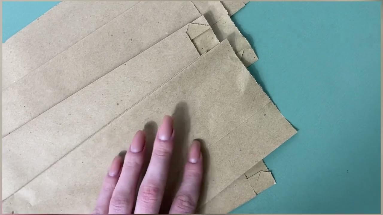 Бумажный пакет для багета 100*40*530 мм крафт бурый - YouTube