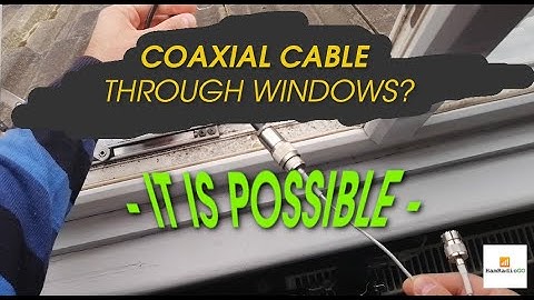 Coaxial antenna cable through the window - it is possible!
