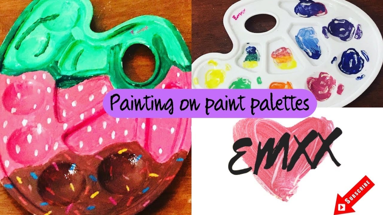 painting on paint palettes YouTube