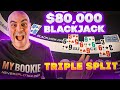 HUGE $80,0000 Blackjack Session - Massive Splits E284