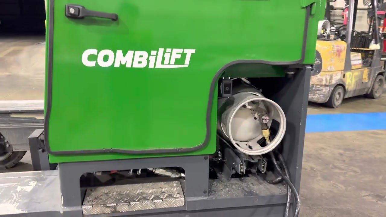 AI human detection camera system install on combo lift