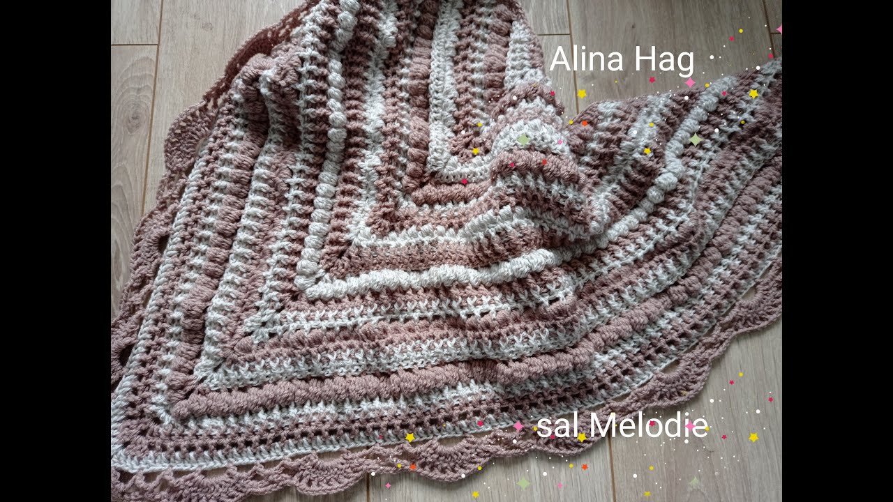 sal MELODIE/ how to crochet a shawl/ châle au crochet