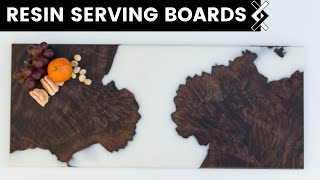 White Resin Serving Board-DIY Charcuterie Boards-How to Woodworking