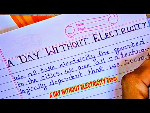 essay a day without electricity