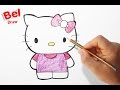 رسم هيلو كيتي خطوة بخطوة للاطفال | تعلم الرسم