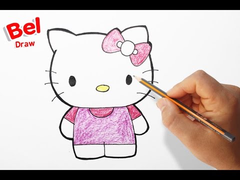 رسم هيلو كيتي خطوة بخطوة للاطفال تعلم الرسم Youtube