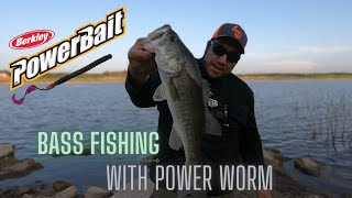 Bass Fishing with Berkley Power Worm!