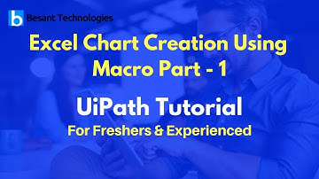 Excel Chart Creation Using Macro Part - 1 | UiPath Tutorial For Beginners