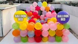 Worlds Biggest Balloon Bed Popping Satisfying Video Balloon Pop