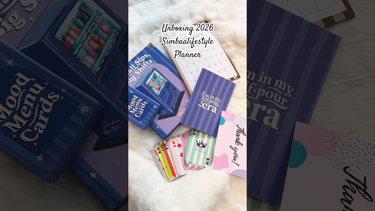 UNBOXING MY 2026 SIMBAA LIFESTYLE PLANNER 