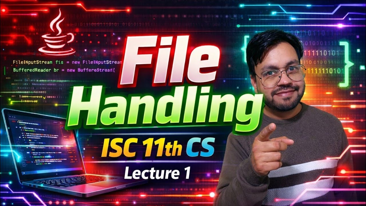 File handling in Java | ISC 11th & 12th CS | YP Computer Classes - YouTube