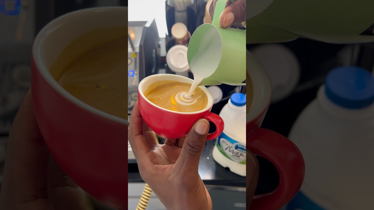 The best way to make coffee latte art