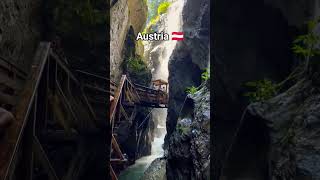 Sigmund Thug Klamm Wasserfall, in Zell am See and Kapran, Austria 🇦🇹 #ytshorts #austria #nature