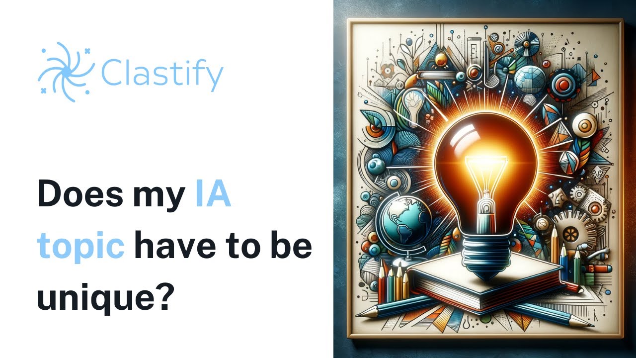 Does my IA topic have to be unique? | Clastify Tutorials - YouTube