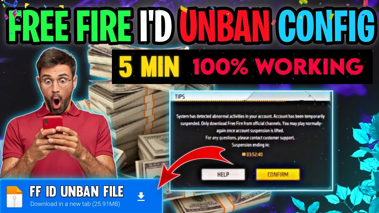 Free Fire I'd Unban New Config File 📄 Free Fire New Anti Ban Unban