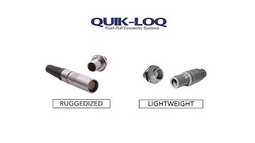 NorComp QUIK-LOQ Push-Pulls with IP67 protection & 360 degree shielding