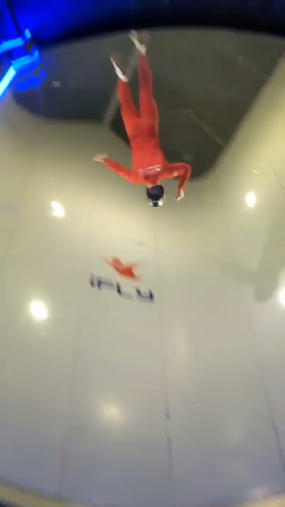 Real Life Superhero Landing at iFLY Austin Wind Tunnel - Indoor Skydiving Trick #shorts