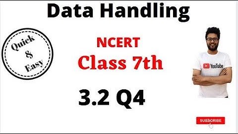 Q 4, Ex 3.2 - Data Handling - Chapter 3 - Maths Class 7th - NCERT | CBSE Class 7 Data Handling