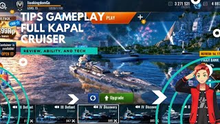 TIPS BERMAIN FULL KAPAL CRUISER- Pacific Warship Gameplay screenshot 1