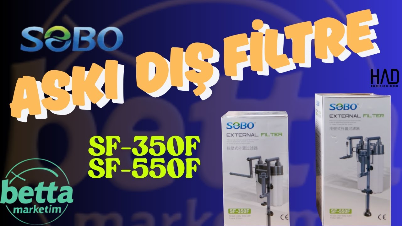 SOBO SF-350F SF-550F Askı Filtre İnceleme Kurulumu | Betta Marketim