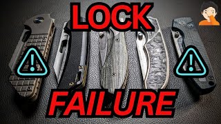 LOCK FAILURES | Unbelievable High Profile Knives Have Failing Locks ⚠️