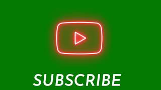 SUBSCRIBE Animation Green Screen(FREE TO USE)