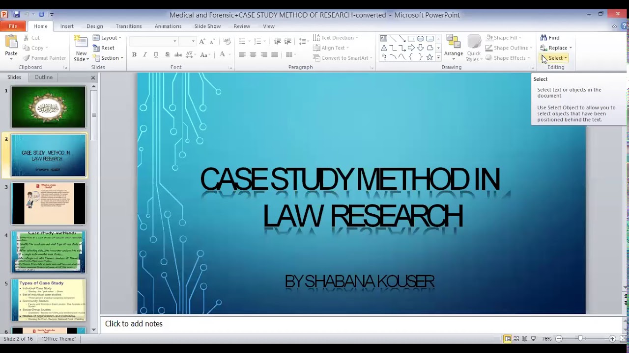 case study method in law