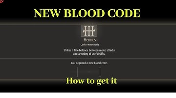 Code vein hermes New Blood Code / How to get it
