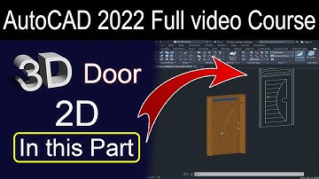 3d door making in AutoCAD 2022 | Part 01 2d | Engineer Tauseef Ullah