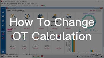 How To Change OT Calculation 如何更换OT计算公式 | SQL Payroll