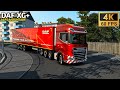 Canned food item's delivery through scenic alps mountain roads | DAF XG+ EURO TRUCK SIMULATOR 2