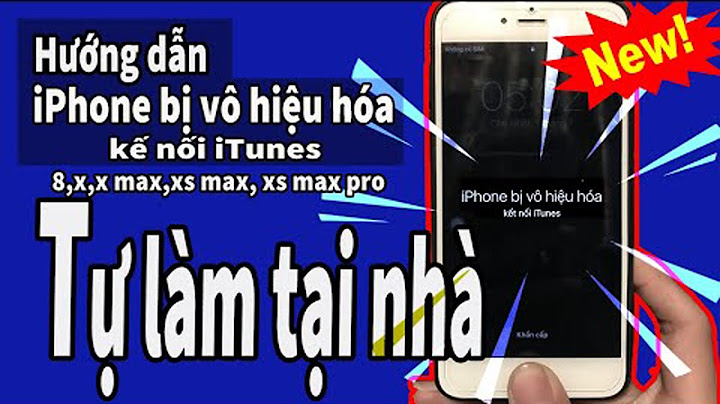 Cách khắc phục iphone x bị vô hiệu hóa