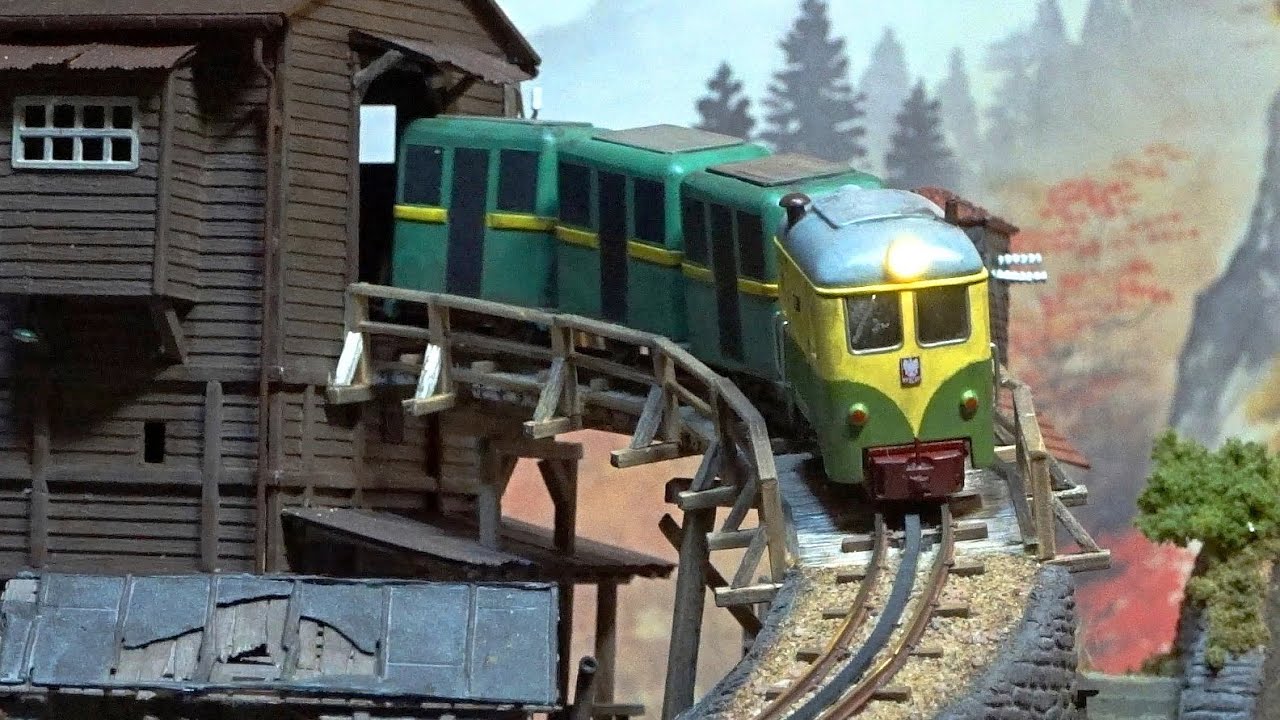 鉱山鉄道ナローレイアウト：垂直 Z ターン