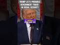President Trumps address to Congress calling out possible social security fraud.