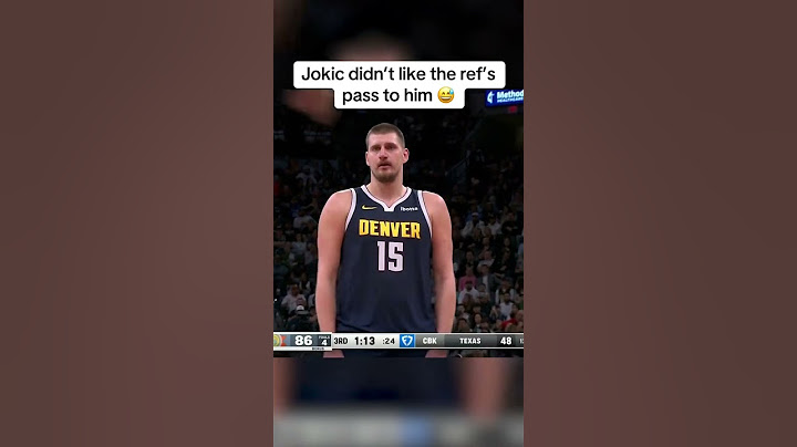 Jokic wasn't with that 😅