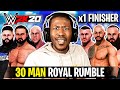 WWE 2K20 30 Man Royal Rumble, But Everyone Has A Finisher!