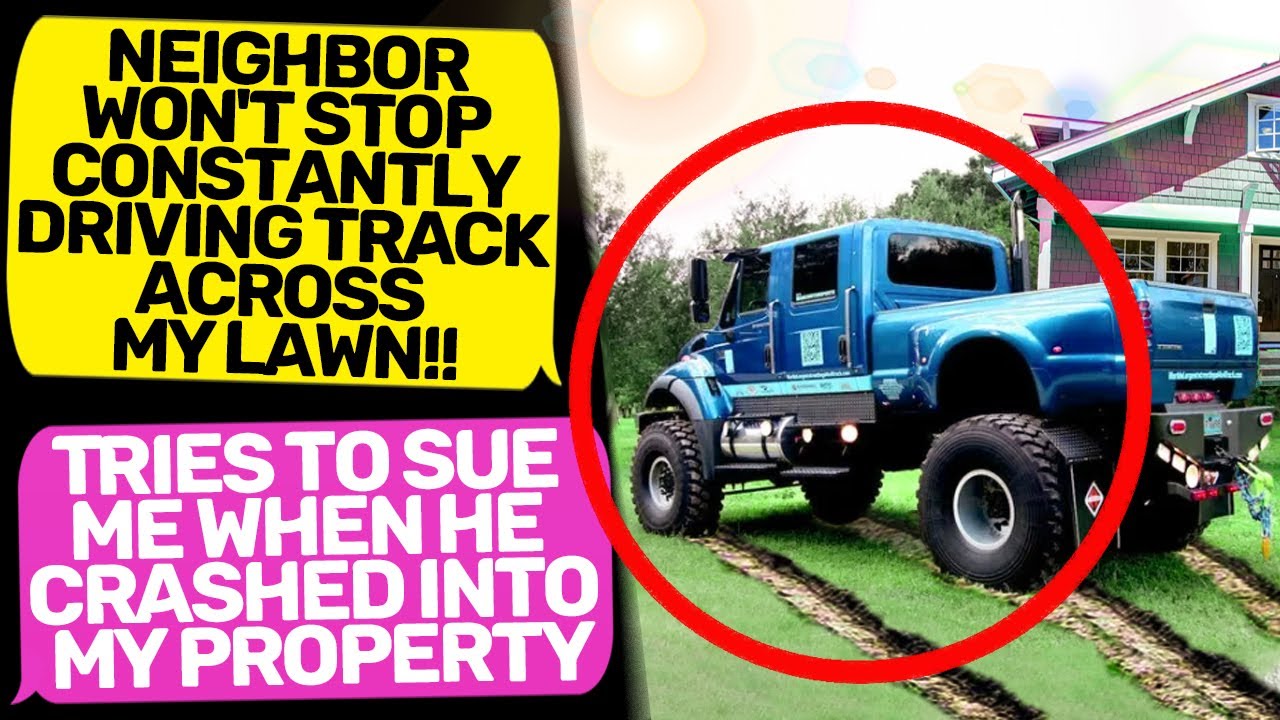 NEIGHBOR KAREN WON'T STOP DRIVING ON MY LAWN Your Honor I Am the Owner ...
