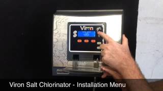 viron salt chlorinator installation menu