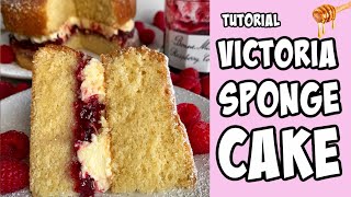Victoria Sponge Cake! Recipe tutorial #Shorts