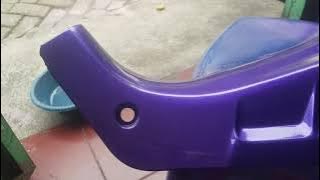 suzuki satria lumba cat sapporo ungu metalic violet primer grey #sapporo #paint #painting