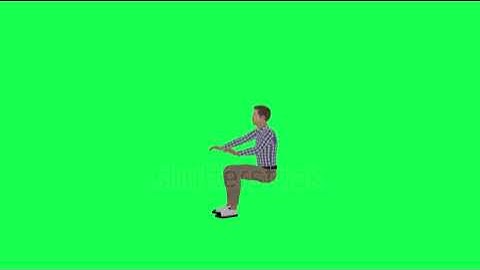 3d green screen man working with computer right angle chroma key buy in telegram bio