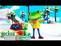 Snowy Mountain Rescue | Gecko&#39;s Garage | Cartoons For Kids | Toddler Fun Learning