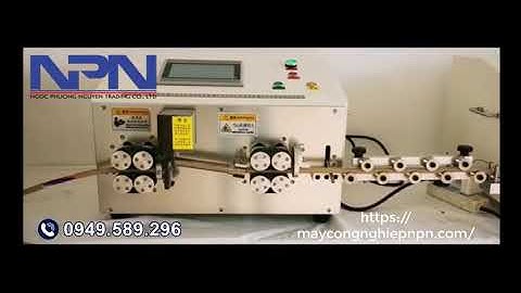 máy cắt dây cáp và tuốt dây cáp tự động
