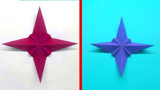 How To Make Paper Star Without Glue | Origami Ninja Star New Design | Paper Craft 2023